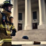 firefighter sues over equipment