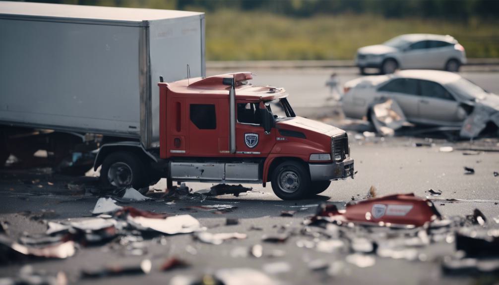 truck overturns on highway